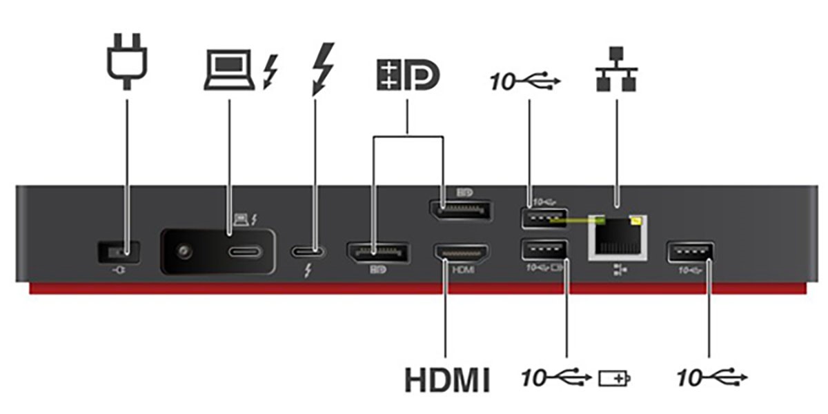Lenovo ThinkPad Universal Thunderbolt 4 Docking Station - Laptops Direct Lenovo ThinkPad Universal Thunderbolt 4 Docking Station - Laptops Direct