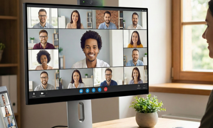 AI-Enhanced 5MP Webcam: Dynamic Video Conferencing