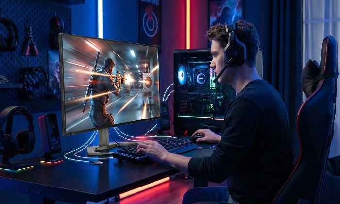 Low input lag reduces time delay between devices to monitor