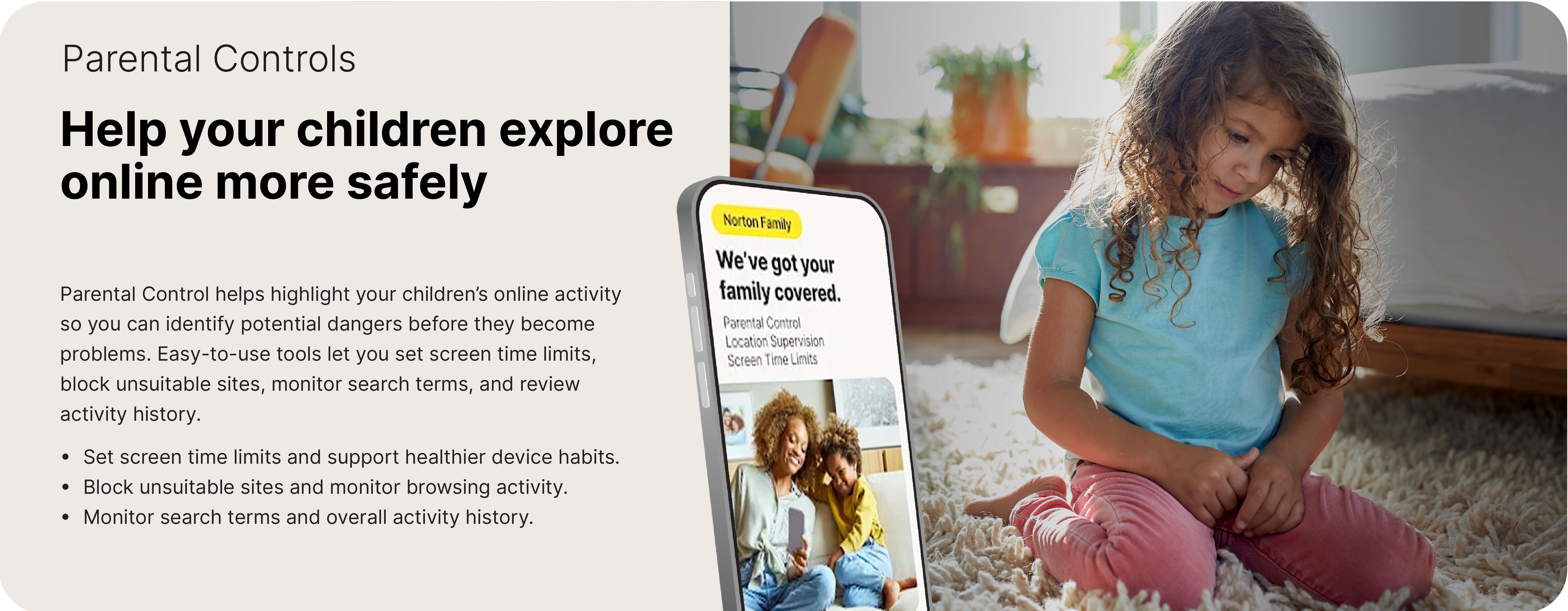 Norton 360 Deluxe parental controls