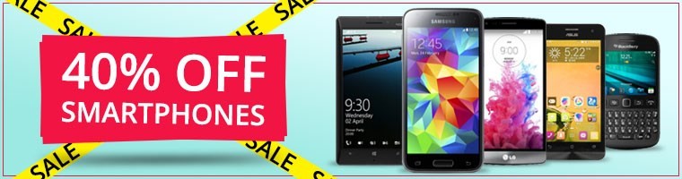 40% off Smart phones
