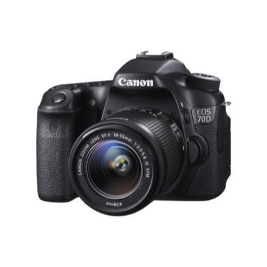 Canon EOS 70D Digital SLR Camera with EF-S 18-55mm Lens - Laptops