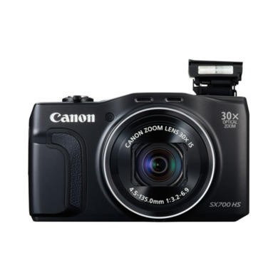 Canon PowerShot SX700 HS 16.1 MP Digital Camera - Black - Laptops