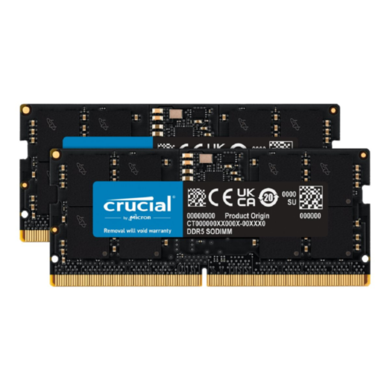 Crucial 32GB 2x16GB SO-DIMM 5600MHz DDR5 Laptop Memory - Laptops