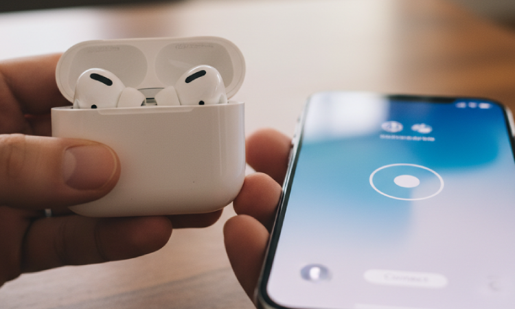 Position the Airpods