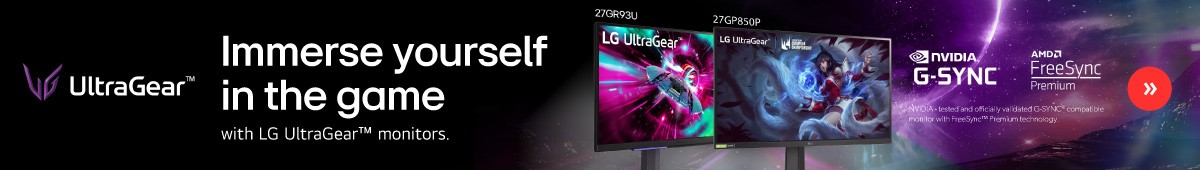 LG Ultra Gear Monitors.