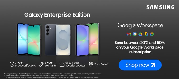 Samsung Enterprise Edition — Google Workspace Promotion