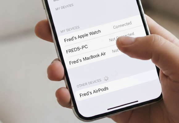 3.	Select Your AirPods: 