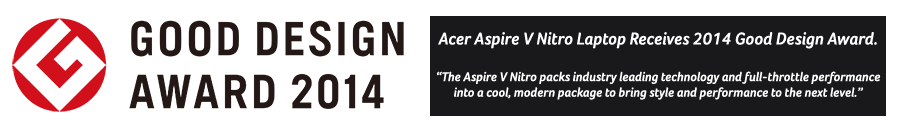 Acer Aspire V-Nitro Wins Good Design Award