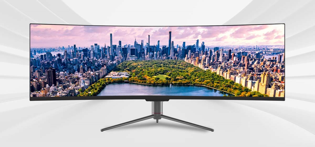 electriQ 43CVSUWD120FSH super ultrawide monitor.