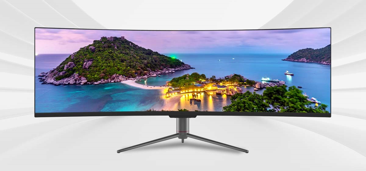 electriQ eiq-49cv5uwd120fshqa super ultrawide monitor.