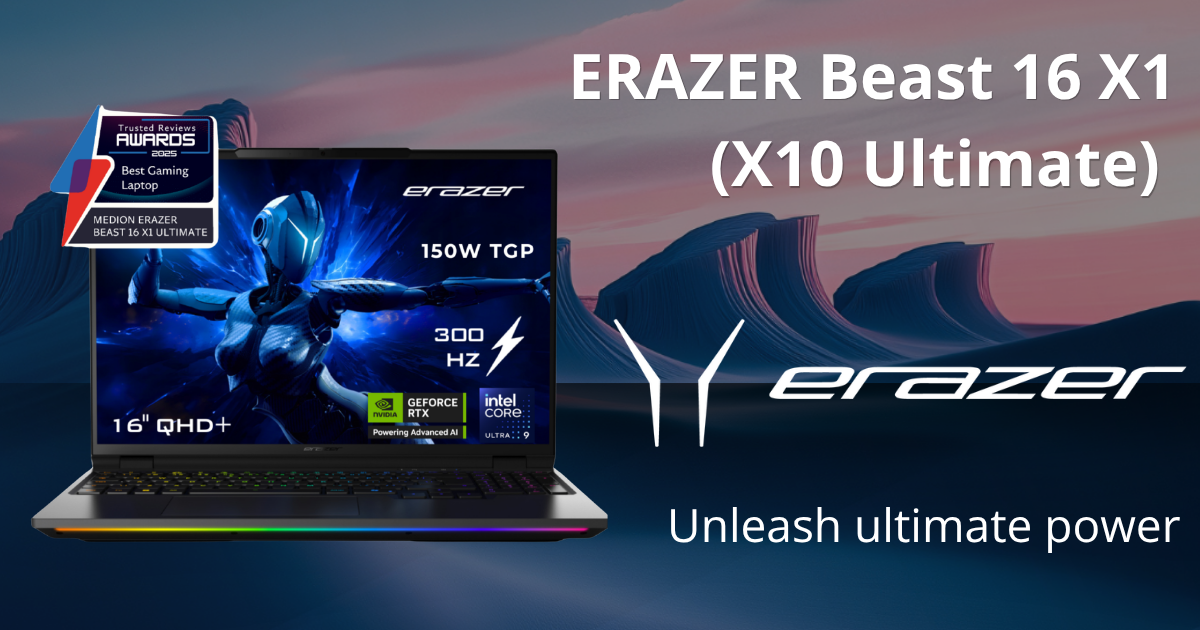 Medion ERAZER Beast 16 X1 gaming laptop