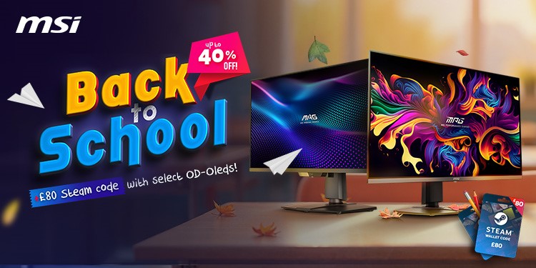 MSI QD OLED Monitor Back to School Promo