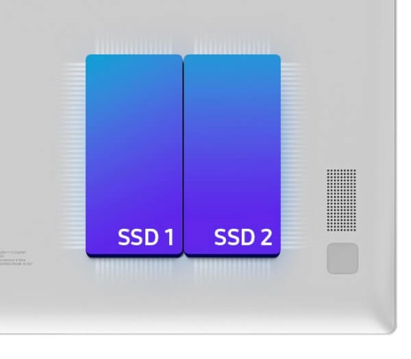 Samsung galaxy book core i7 SSD storage.