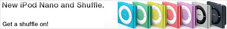 New iPod Nano and Shuffle at Laptops Direct